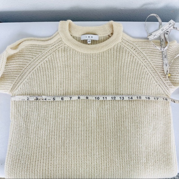 IRO Lineisy cold shoulder sweater ivory wool - Picture 12 of 13